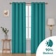 preview thumbnail 46 of 72, Deconovo Solid 52 Width Curtains Panel Pair(2 Panel) 52x108 Inch - Turquoise