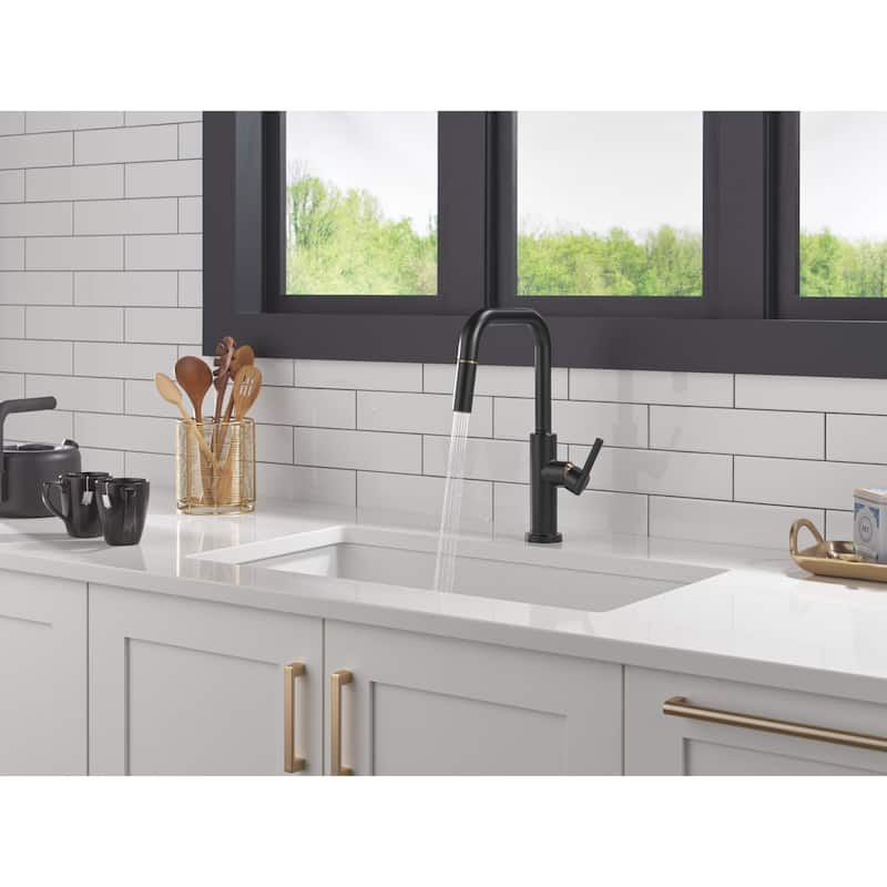 Delta 19868LF Nicoli 1.8 GPM Single Hole Pull Down Kitchen Faucet