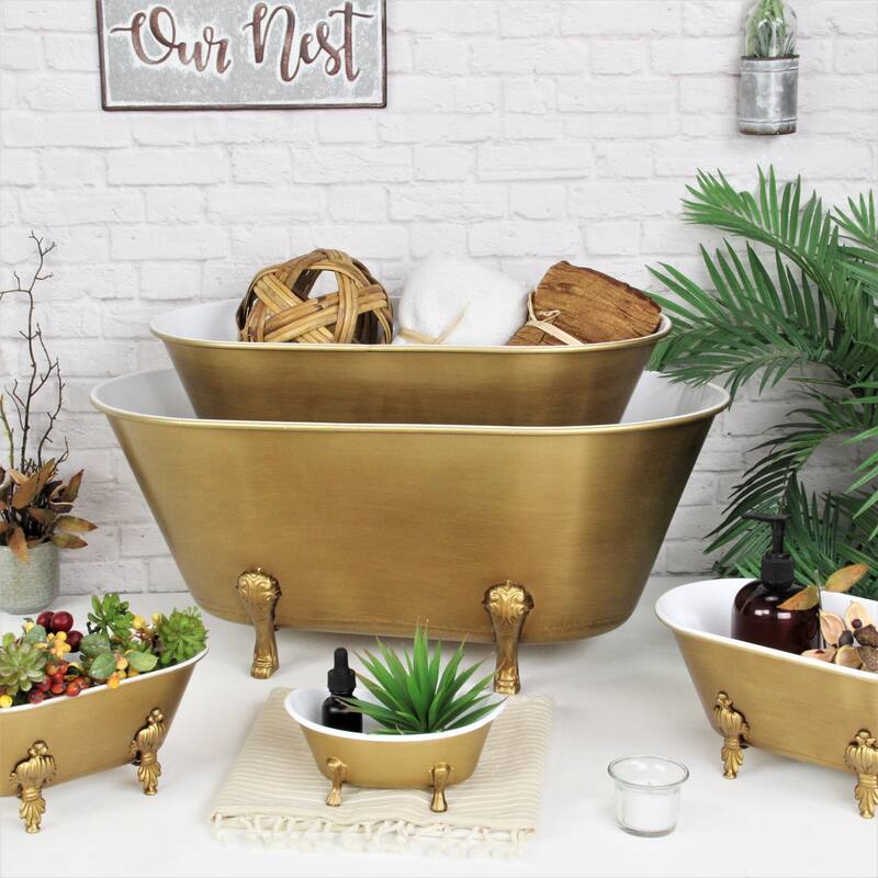 Lavade Golden Tub Décor