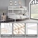 preview thumbnail 15 of 19, Twin over Full Bunk Bed with Ladder,Wooden Bunk Bed with High Guardrail and Ladder for Kids, Teens, Dorm Rooms, and Guest Rooms