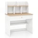preview thumbnail 11 of 9, Costway Kids Wooden Study Desk Children Writing Table with Hutch & - See Details