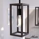 preview thumbnail 1 of 6, Hunter Squire Manor 1-Light Mini Pendant - Kitchen Island, Dining Room, Bedroom - Modern Farmhouse, Caged, Candle, Transitional Matte Black-Dark Ash