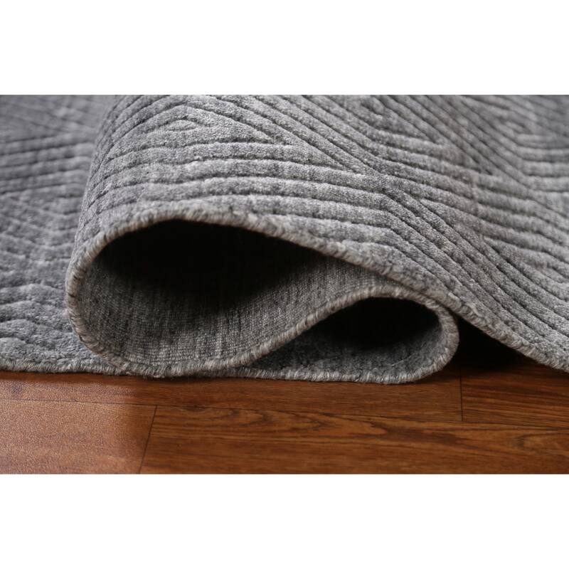 Diamond Pattern Gabbeh Contemporary Wool Area Rug Handmade - 5'4" x 7'7"