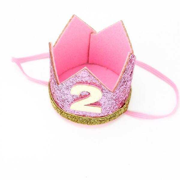 Shop Pomeat Baby Girl 2nd Birthday Tiara Golden Crown No Color Size No Size No Size On Sale Overstock 30231577