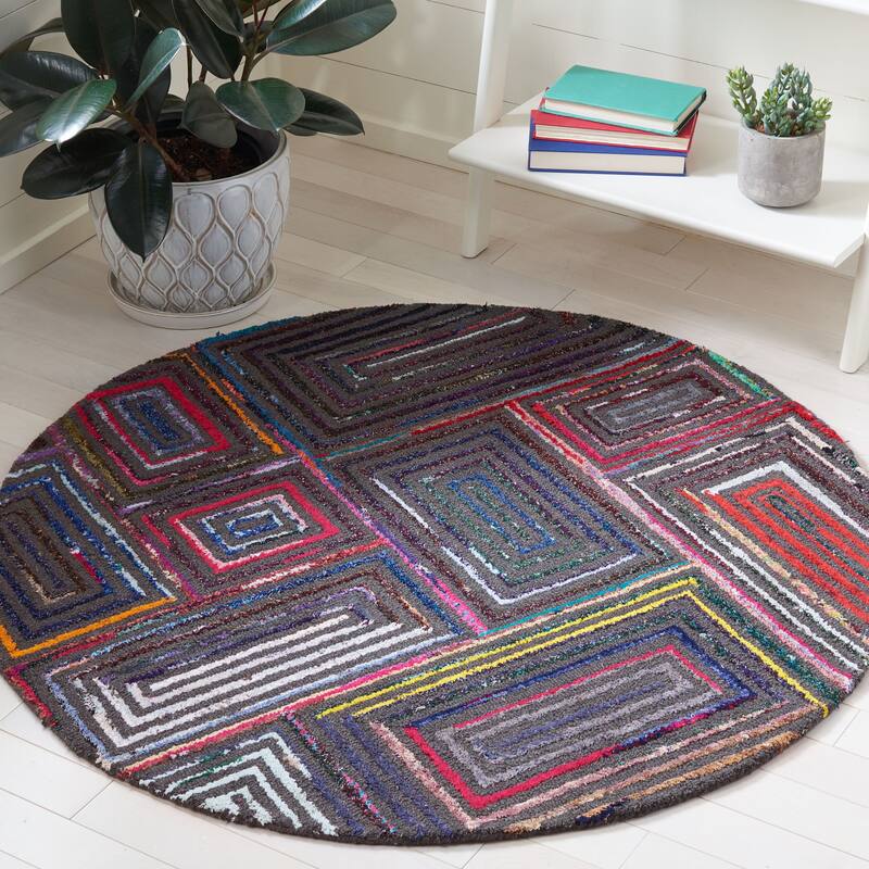 SAFAVIEH Handmade Nantucket Marieka Contemporary Cotton Rug