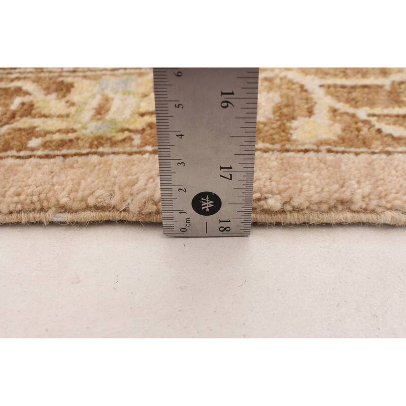 ECARPETGALLERY Hand-knotted Peshawar Oushak Tan Wool Rug - 9'0 x 12'4