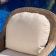 preview thumbnail 4 of 11, Alhambra Wicker 5-piece Outdoor Club Chairs and Firepit Set by Christopher Knight Home