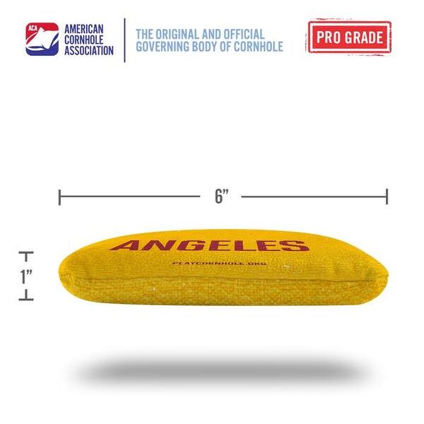 Los Angeles Gold Dual Sided Cornhole Bags