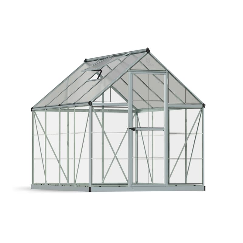 Hybrid 6 ft. Silver/Clear DIY Greenhouse Kit