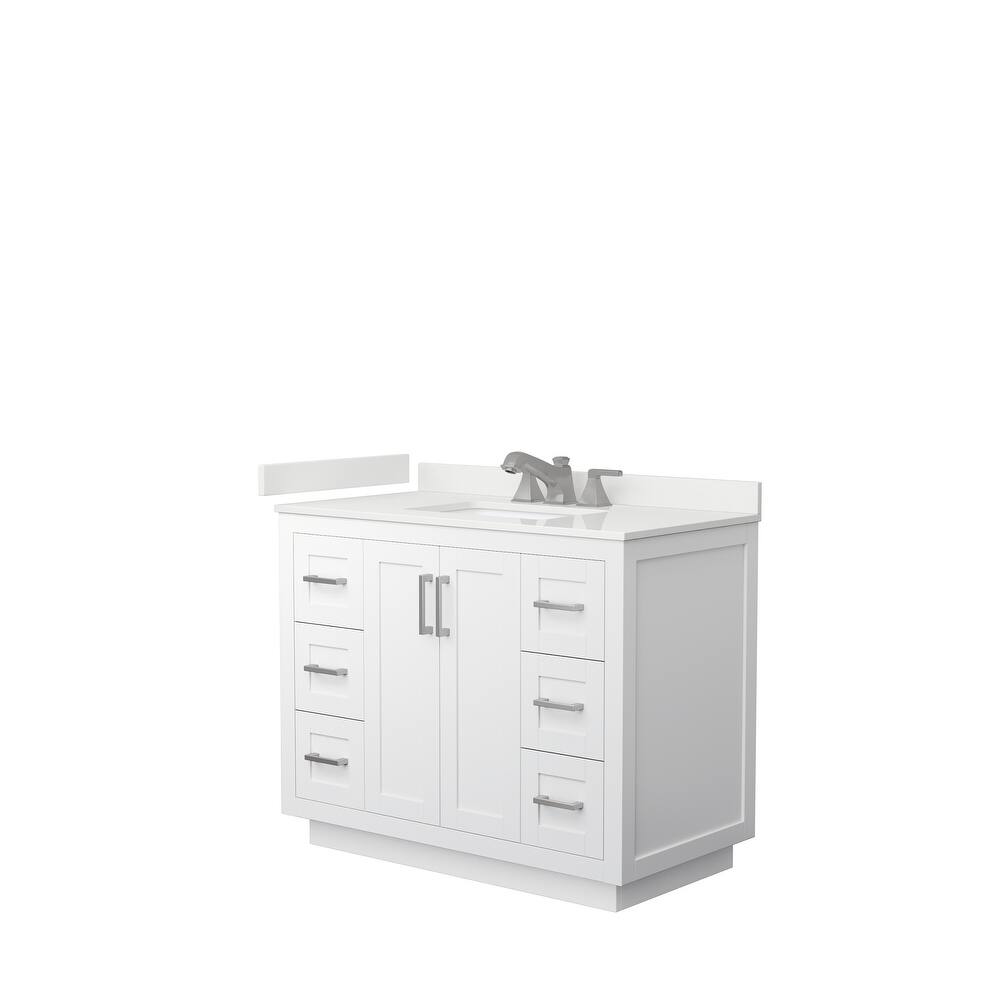 Miranda 42-inch Single Vanity, Quartz Top