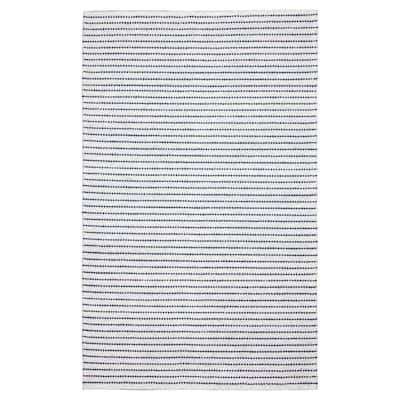 ECARPETGALLERY Braid weave Sienna Dark Navy Wool Rug - 5'0 x 8'0