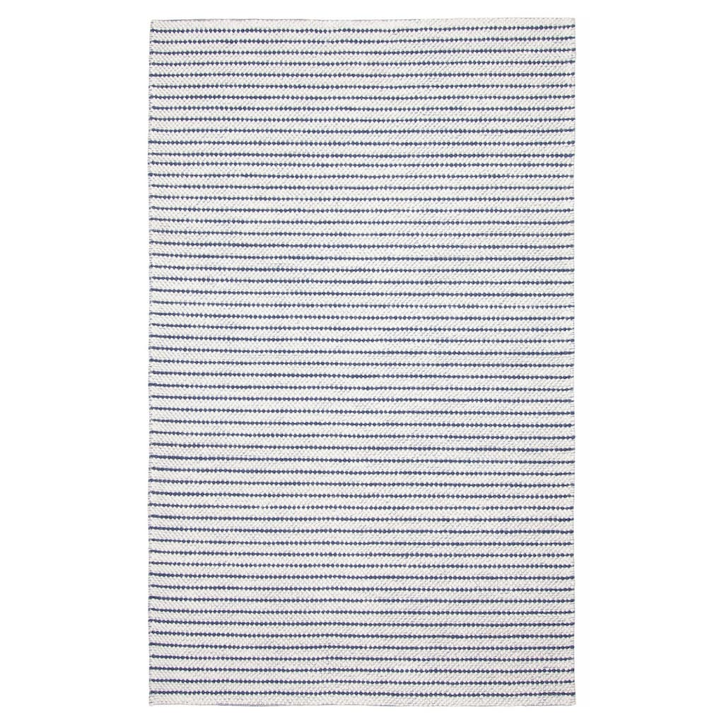 ECARPETGALLERY Braid weave Sienna Dark Navy Wool Rug - 5'0 x 8'0