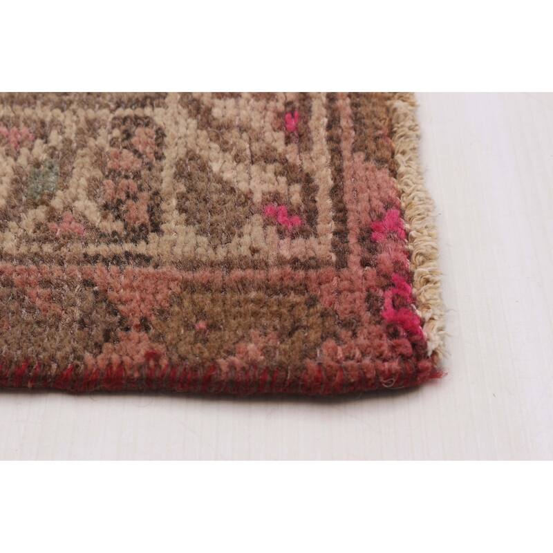 ECARPETGALLERY Hand-knotted Konya Anatolian Pink Wool Rug - 3'7 x 9'8