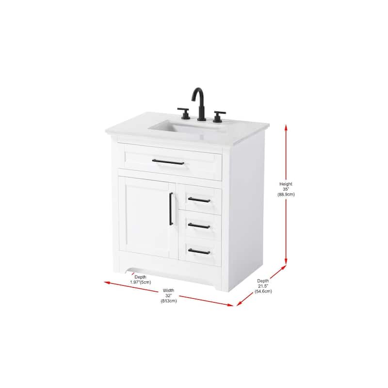 Nathaniel Single Bathroom Vanity (32-42 inch)