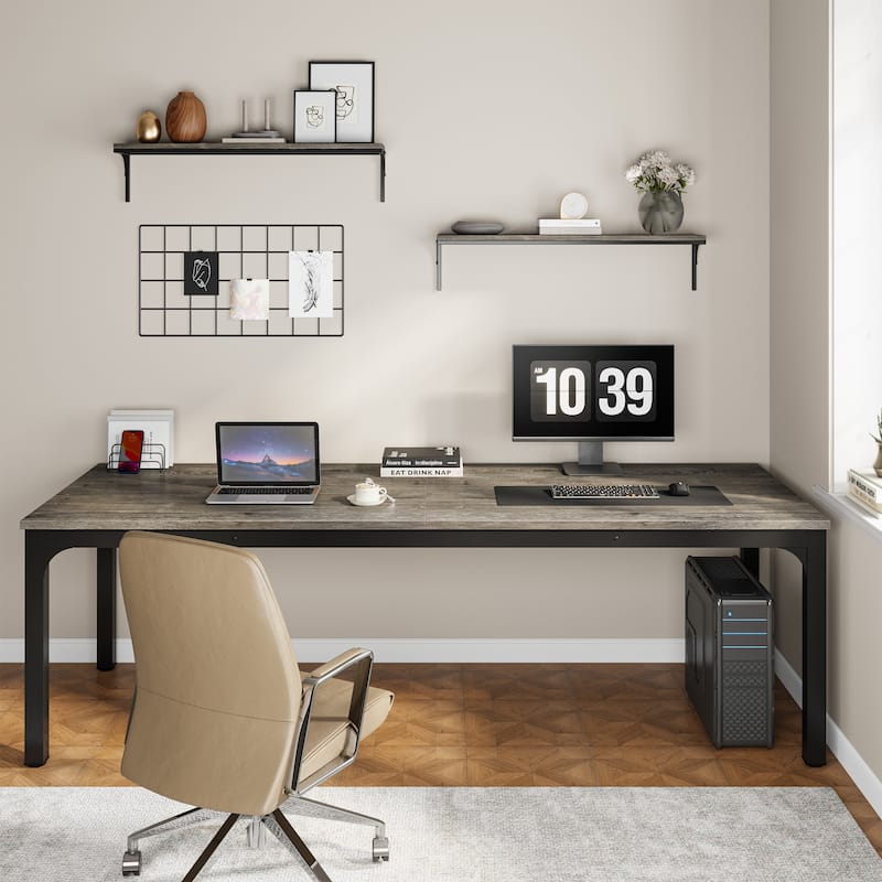 78.74 inch Extra Long 2 Person Double Computer Desk for Home Office