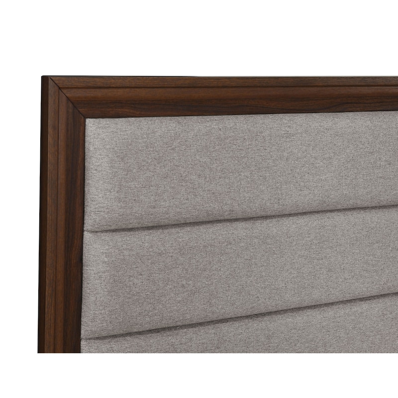 Welsley Upholstered Bed Walnut