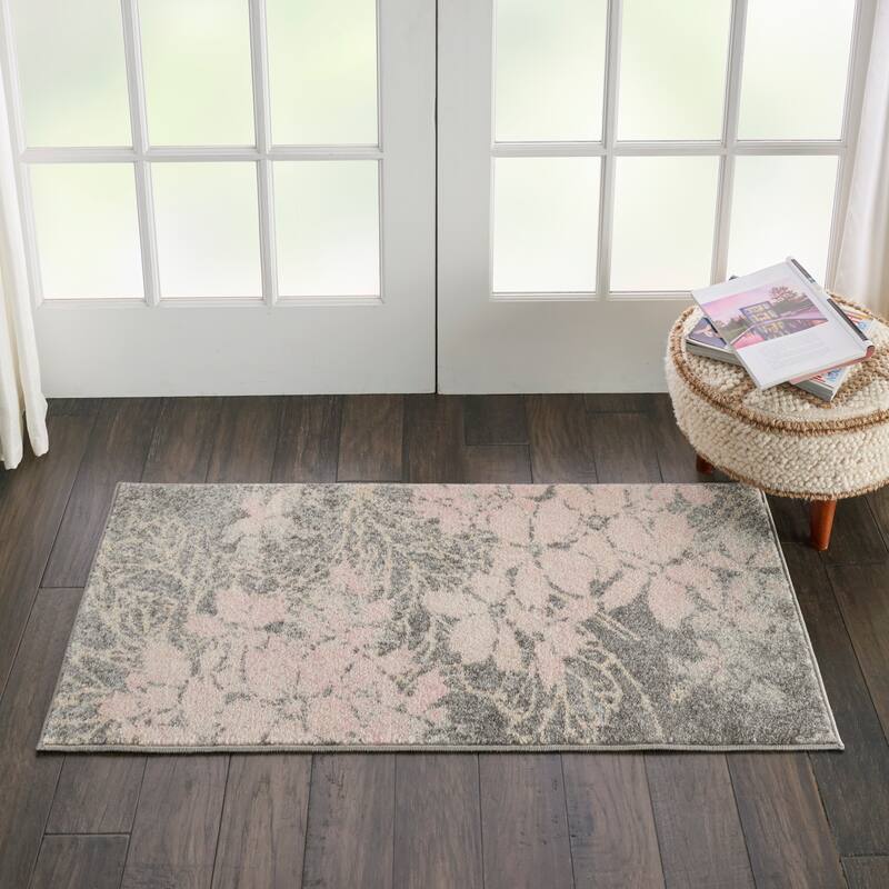Nourison Tranquil Contemporary Abstract Floral Area Rug