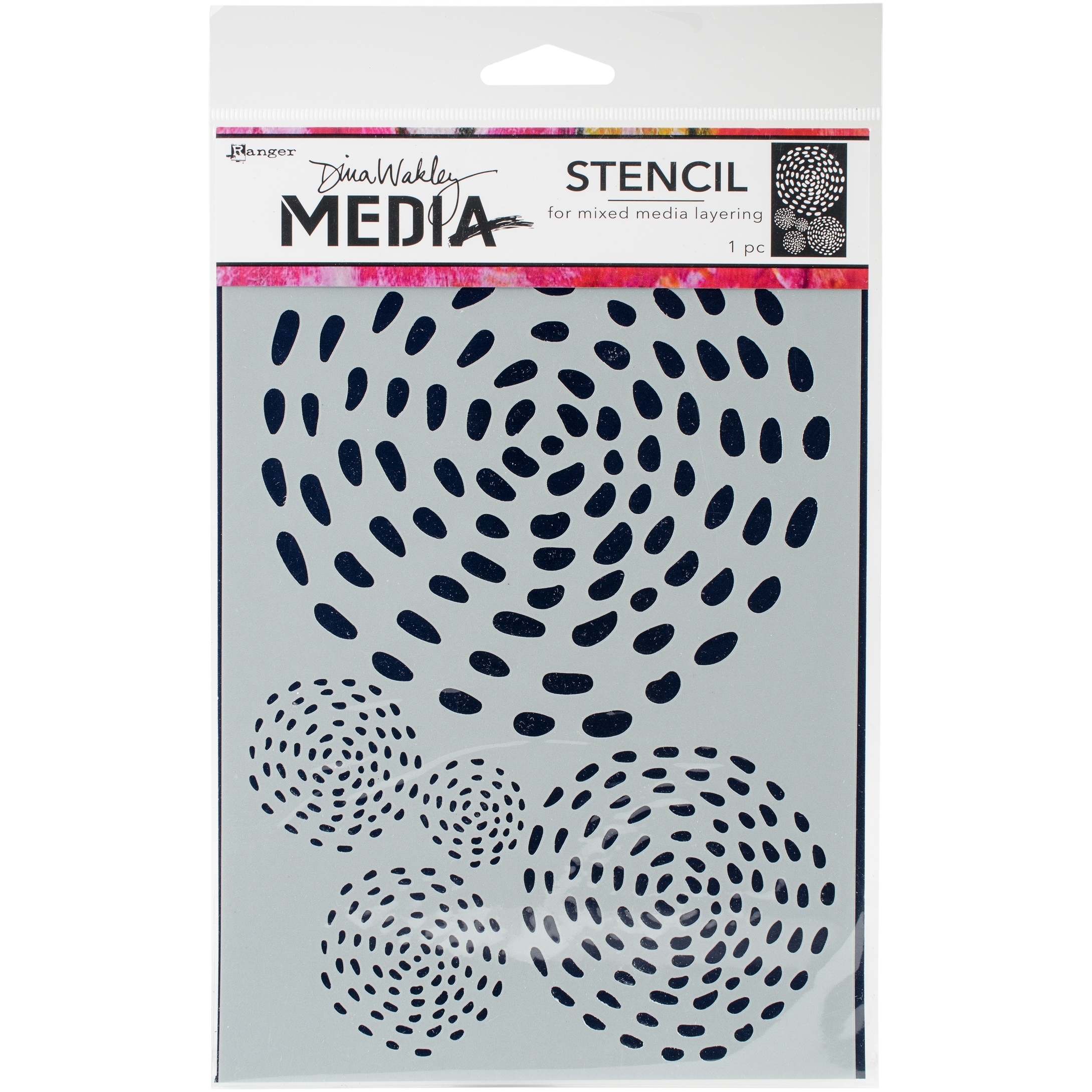 Dina Wakley Media Stencils 9/"x6/"-cat Head Masks