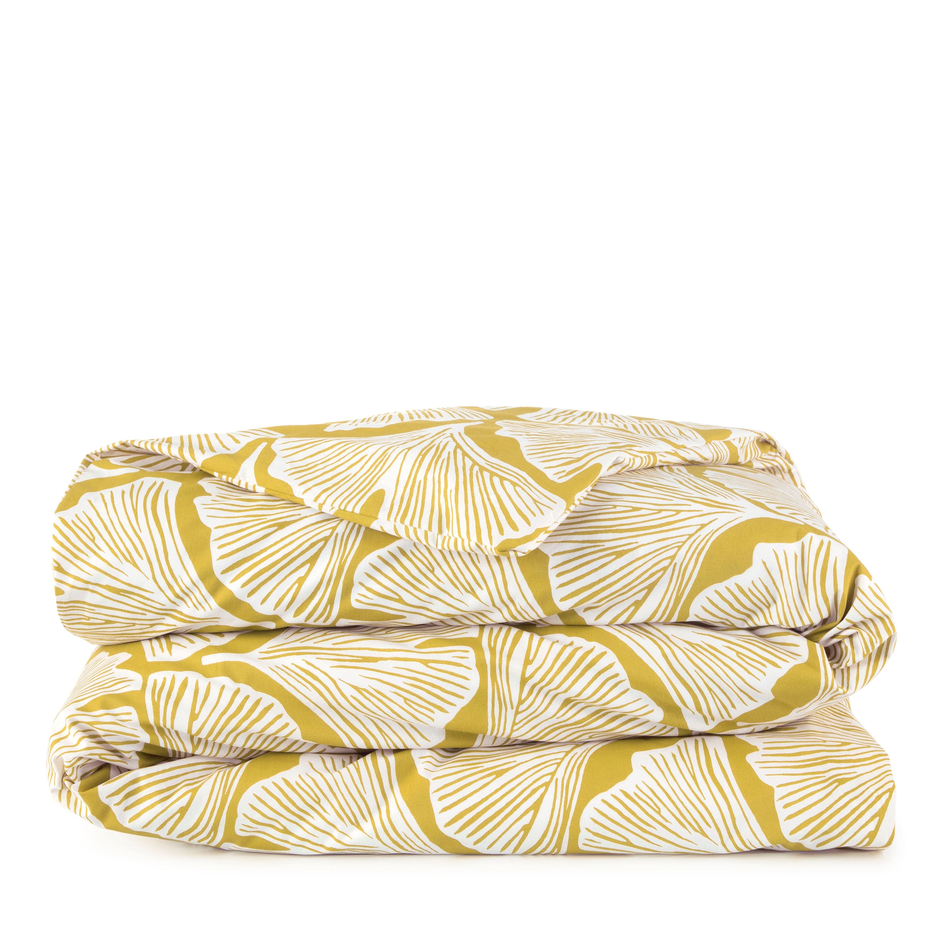 Novogratz by Utica Feather Palm Queen Golden Mustard Comforter Set - On ...