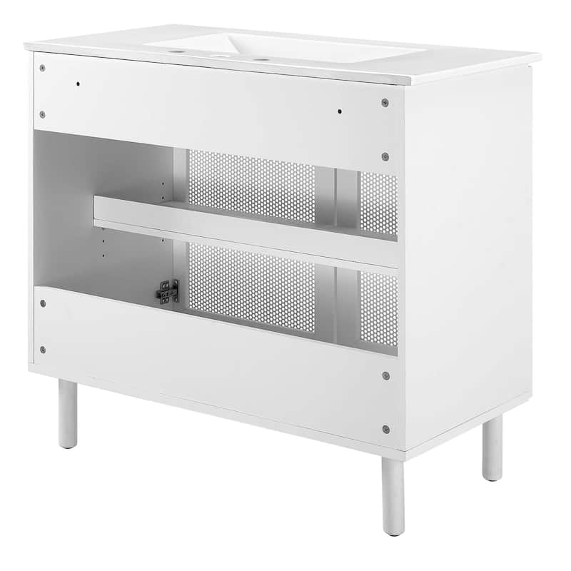 Calla 24" Perforated Metal Bathroom Vanity