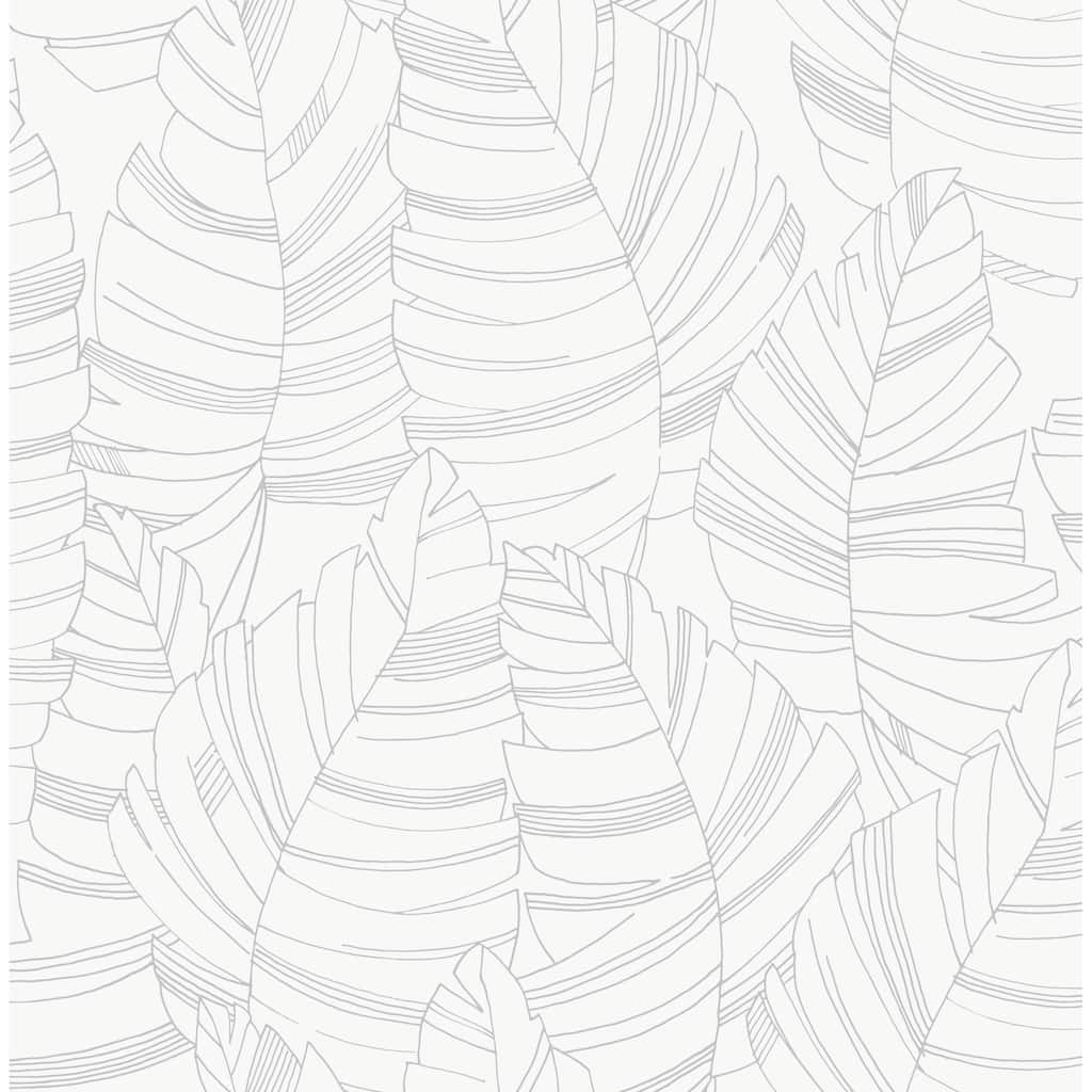 Signature Collection Floral Leaf Peel and Stick Wallpaper