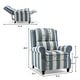 preview thumbnail 58 of 80, Manual Glider Pushback Recliner Chairs with Nailhead Trim