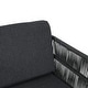 preview thumbnail 12 of 18, Christopher Knight Home - Avalon 7-Piece Outdoor Dining Set in Acacia Wood with Grey Aluminum Chairs and Cushions