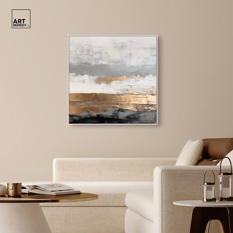 Moonlit Gold II Canvas by Art Remedy