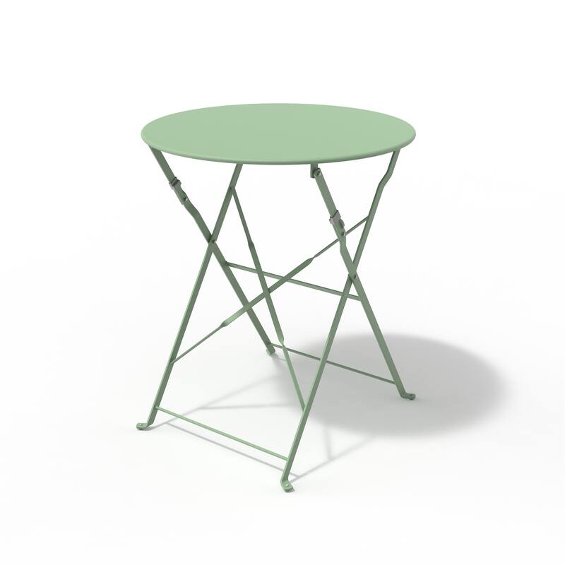 Clihome 3 Piece Outdoor Side Table Premium Steel Patio Bistro Set