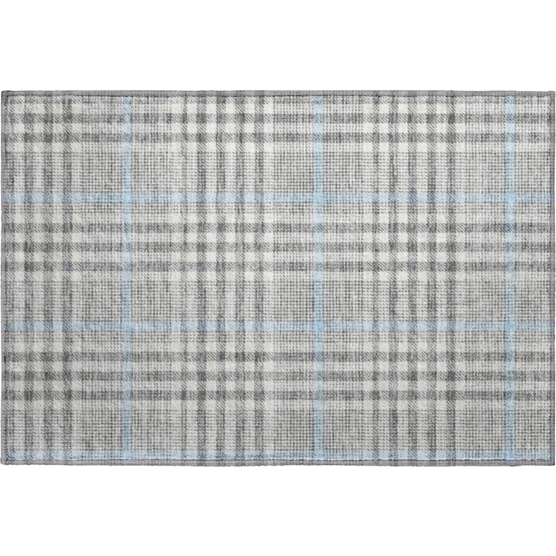Premium Washable Super Soft Modern Plaid Mayfield Rug