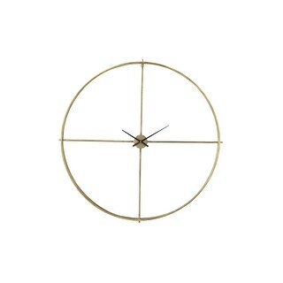 Gold Metal Wall Clock - Bed Bath & Beyond - 33699728
