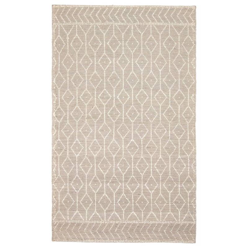 ECARPETGALLERY Braid weave Sienna Grey Wool Rug - 5'0 x 8'1 - Grey - 5'0 x 8'1