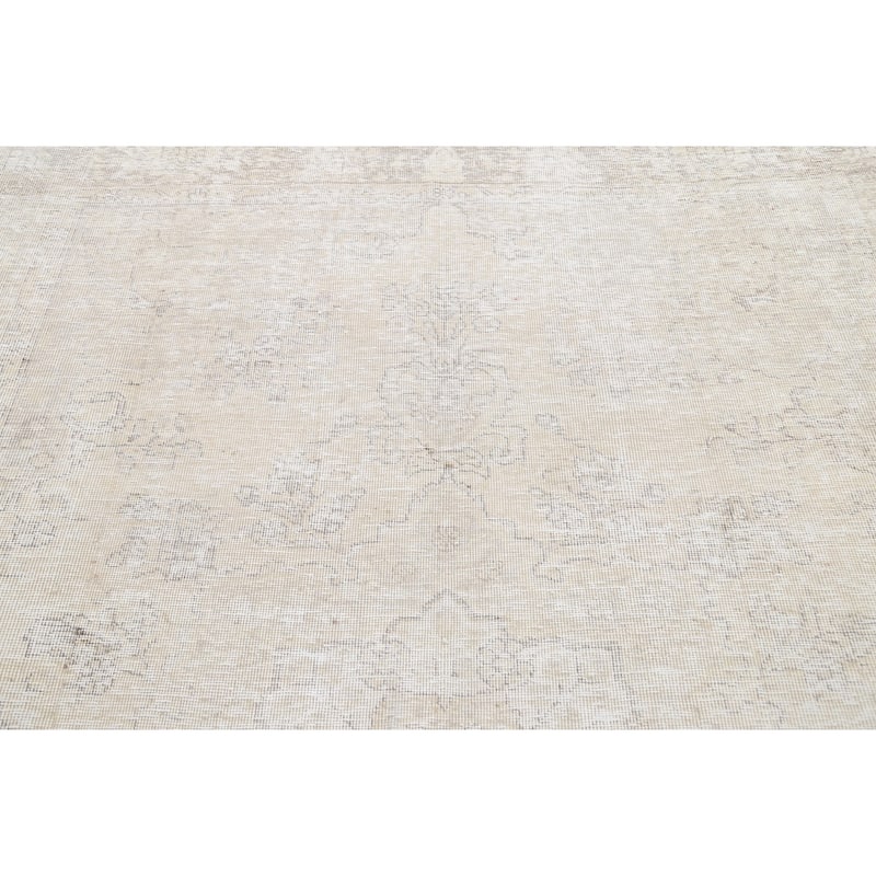 Muted Geometric Tabriz Persian Home Decor Area Rug Wool Hand-knotted - 6'3" x 9'3"
