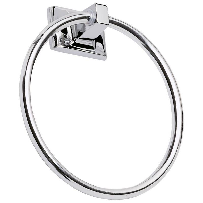 Design House 533091 Polished Chrome Towel Ring from the Millbridge Collection - Polished Chrome - Polished Chrome