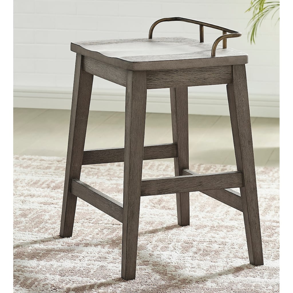 Steve Silver Rigby Smokey Oak 24-inch Counter Stool