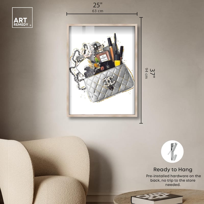 Grey Treasure Bag Shadowbox by Art Remedy