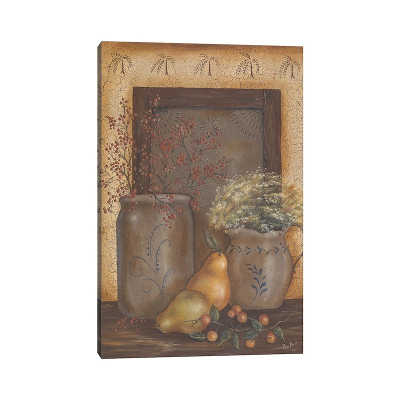 iCanvas "Crock Tin Panel" by Pam Britton Canvas Print