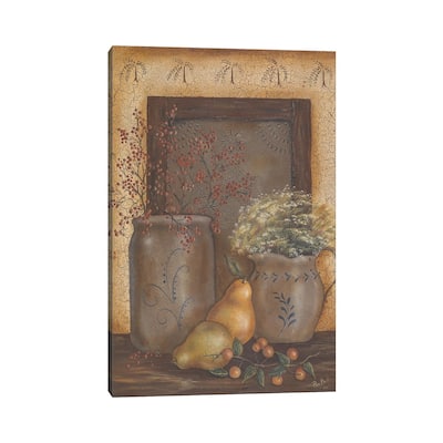 iCanvas "Crock Tin Panel" by Pam Britton Canvas Print