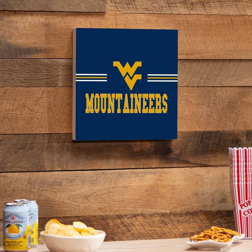 West Virginia University Wooden Door Decor Wall Sign - Multi-Color