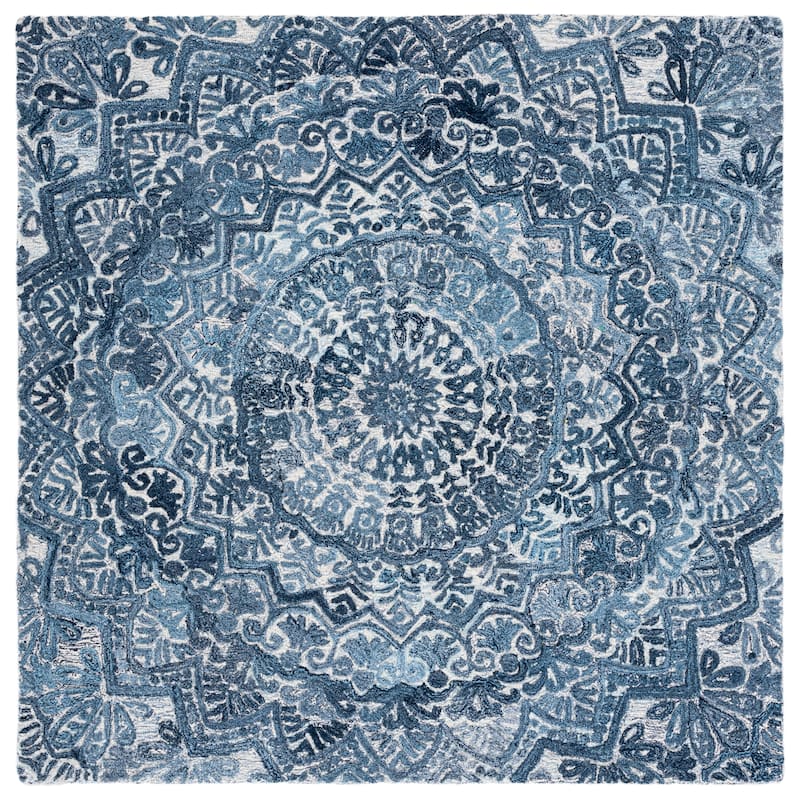 SAFAVIEH Handmade Marquee Genta Modern Medallion Wool Rug