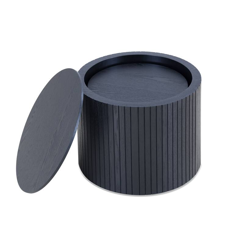 Modern Nesting Table Set Round Coffee Table with Waterproof and Wear-Resistant, for Living Room Seating Area