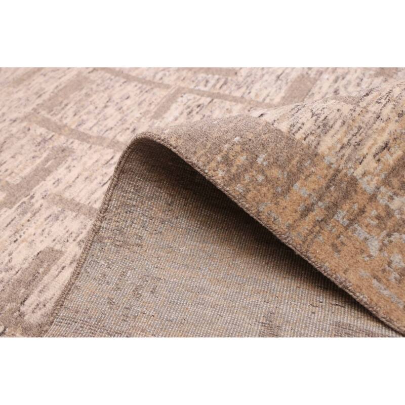ECARPETGALLERY Hand-knotted Legacy Beige Silk, Wool Rug - 8'10 x 12'2