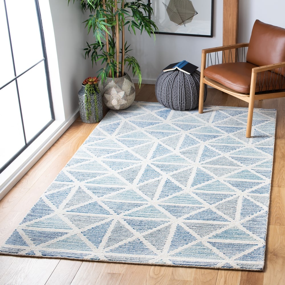 SAFAVIEH Handmade Abstract Bedrije Modern Wool Rug