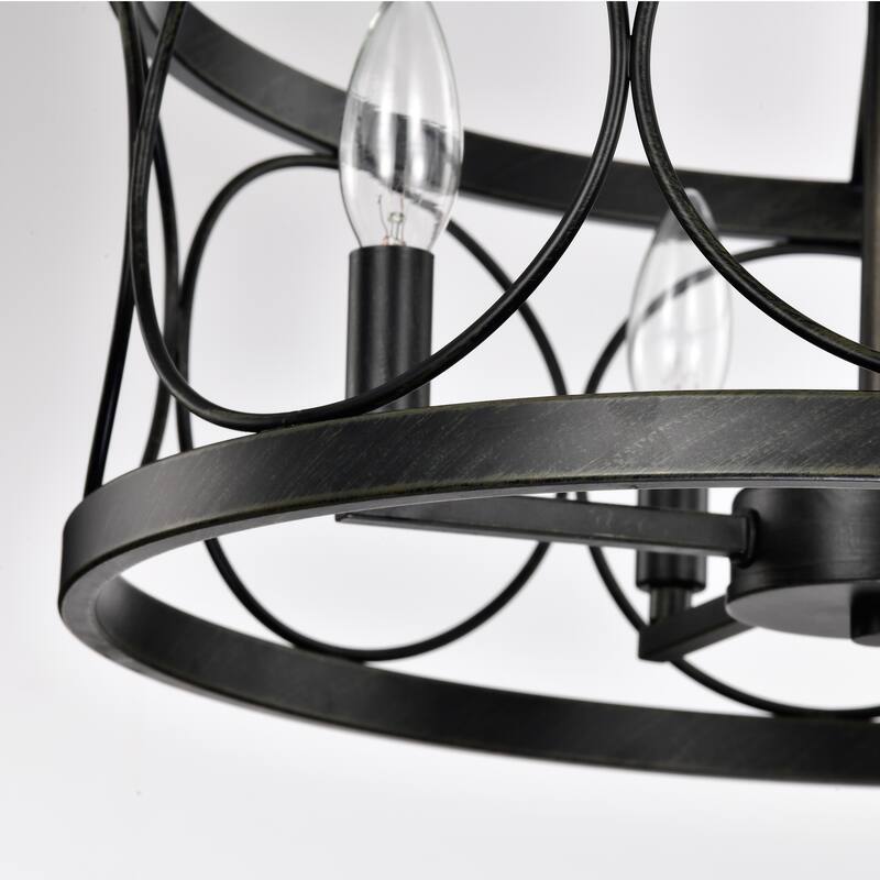 Saar 4-Light Lantern Style Chandelier for Dining/Living Room, Bedroom, Entryway
