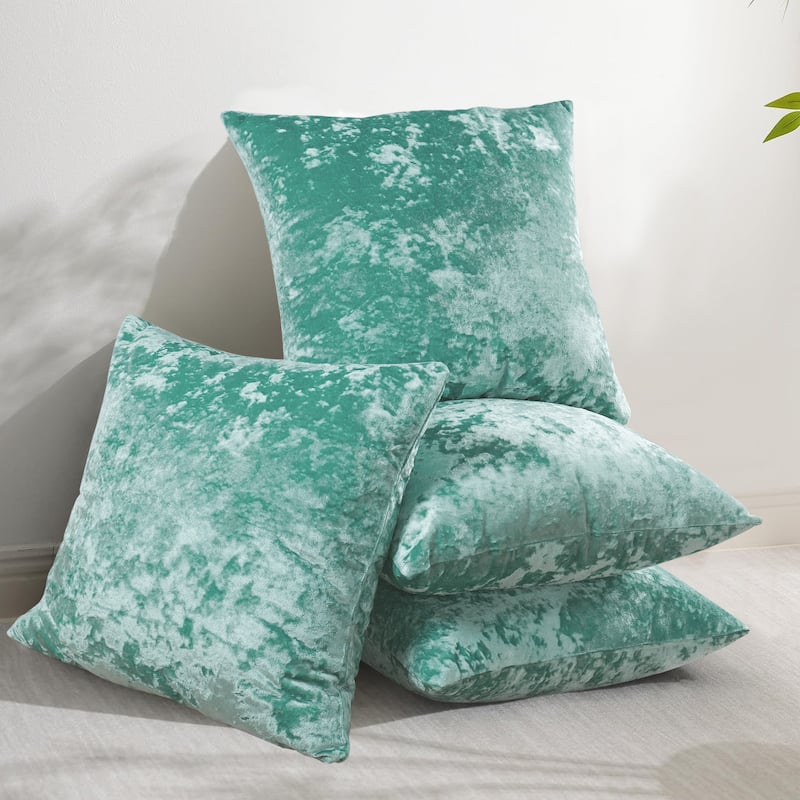 Rancho Crushed Velvet Throw Pillow Cover Set, NO INSERT