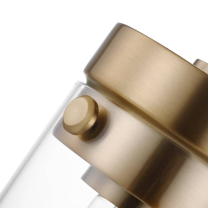 Intersection 1 Light Mini Pendant Burnished Brass with Clear Glass - Burnished Brass