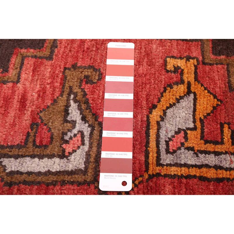 ECARPETGALLERY Hand-knotted Konya Anatolian Red Wool Rug - 3'11 x 13'3