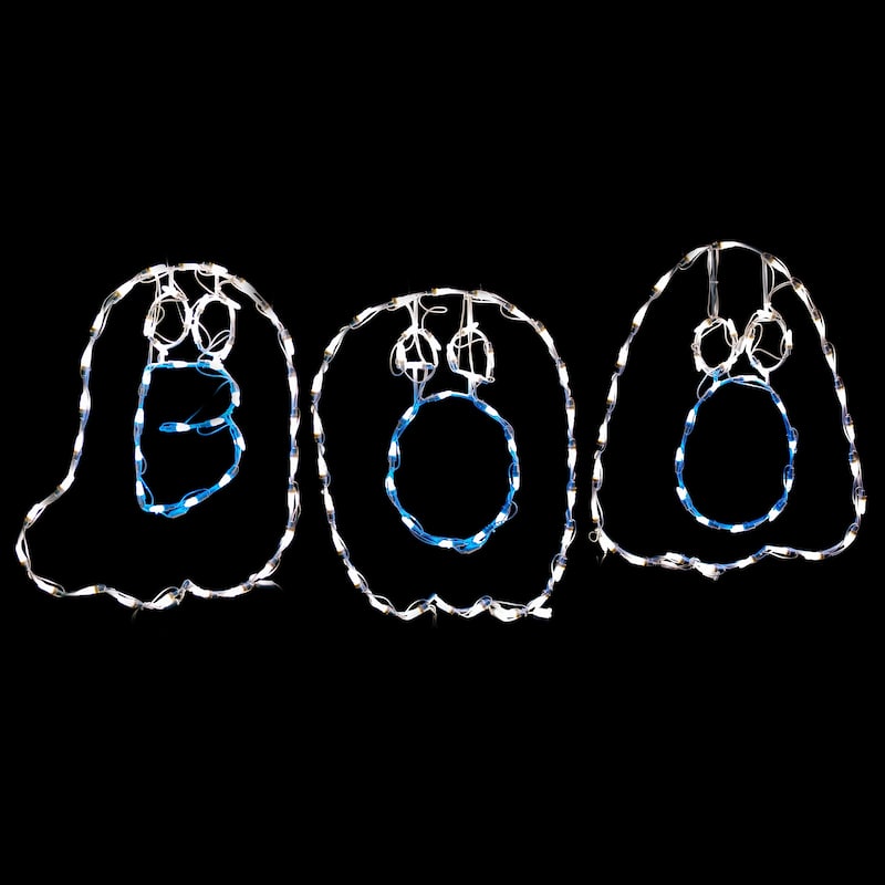 Halloween LED Boo 3 Ghosts