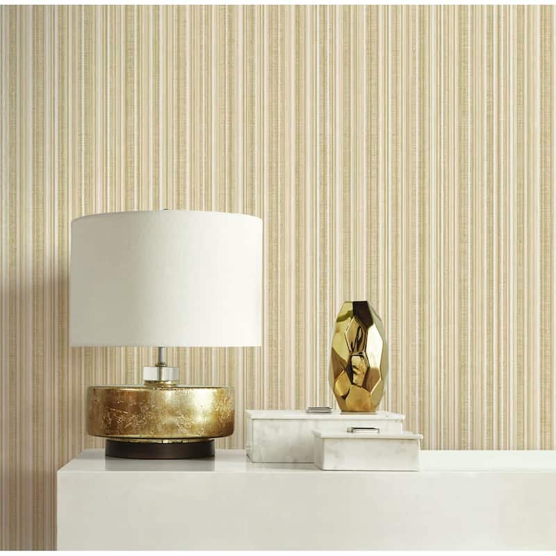 Seabrook Designs Clemens Stripe Unpasted Wallpaper