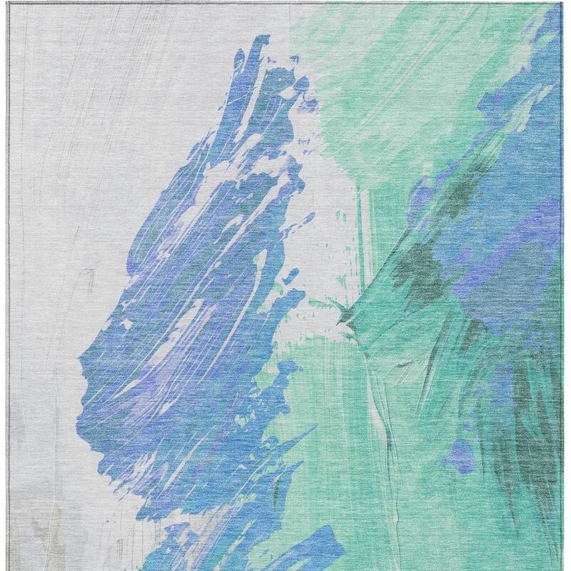HomeRoots Abstract Transitional Rectangle Outdoor Rug